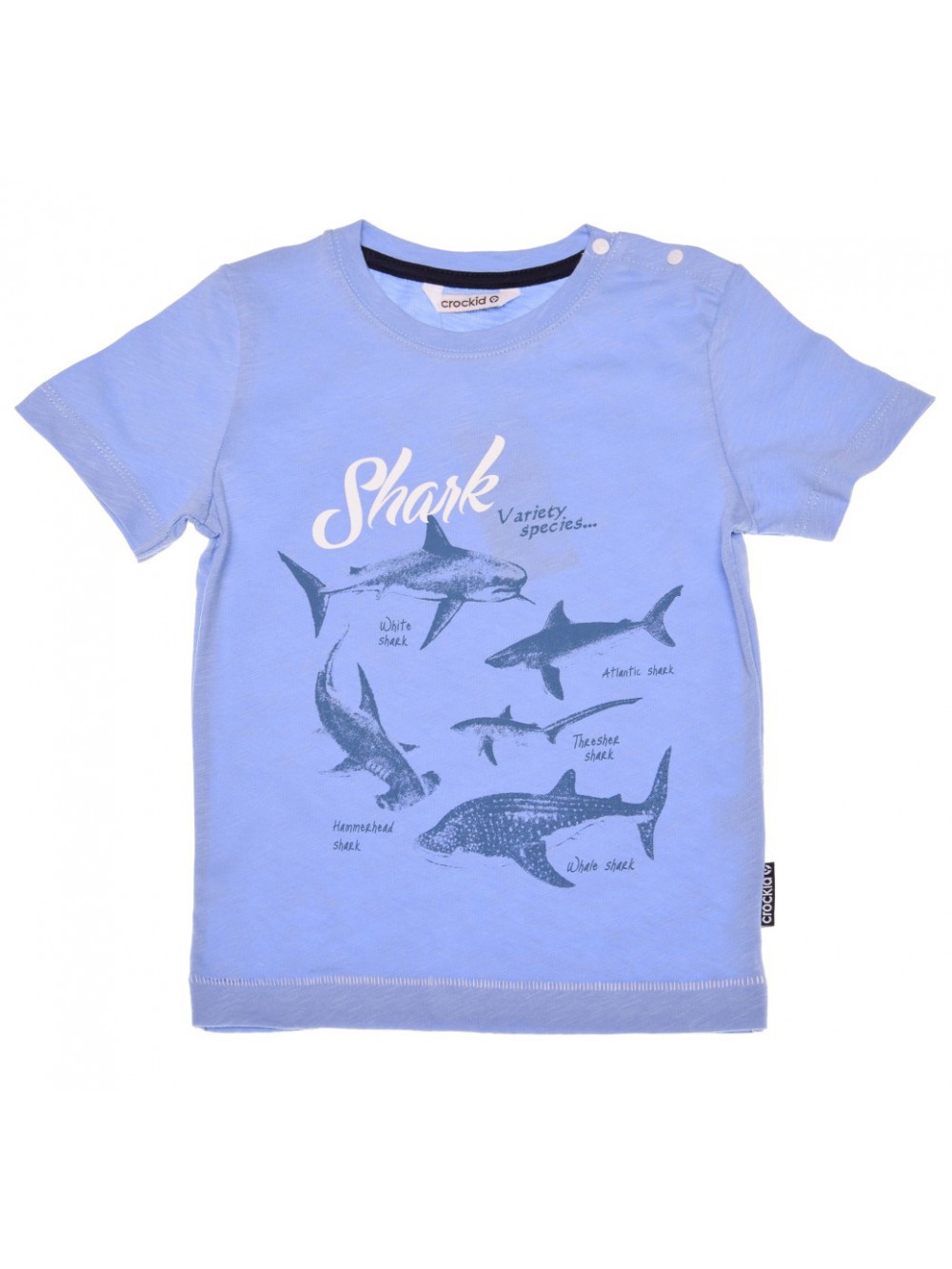 Блуза с къс ръкав "Shark", 1,5-4 г.